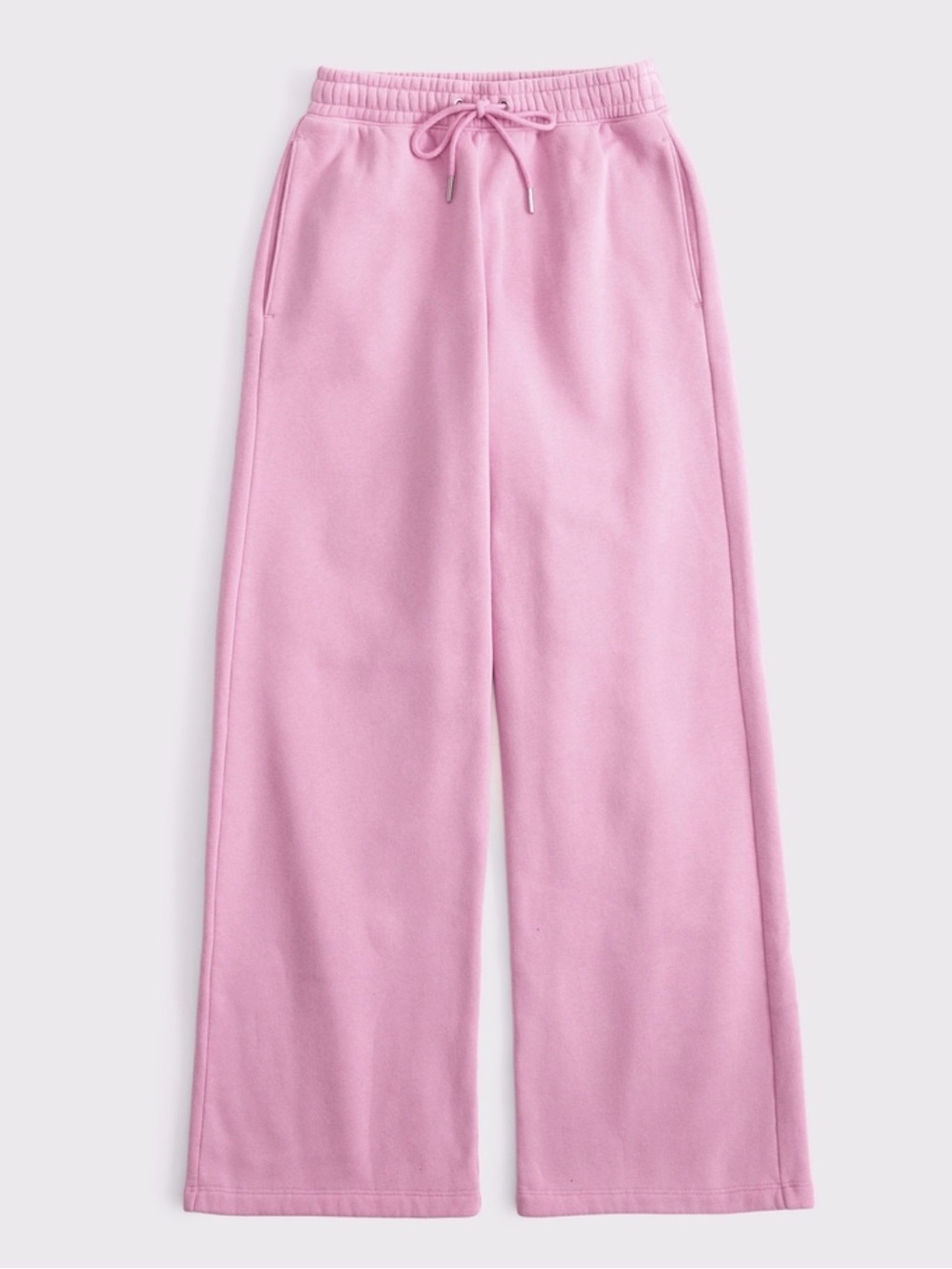 NWT Abercrombie & Fitch High Rise Sunday Wide Leg sweatpants, Mauve pink, M